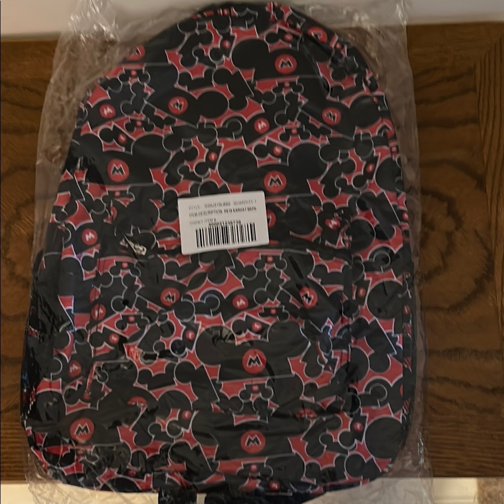 Mickey Mouse Black and Red Backpack.  NWT.  Smoke free, cat friendly home.